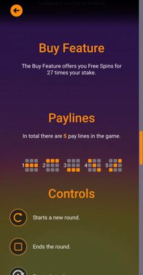 Paylines 1-5