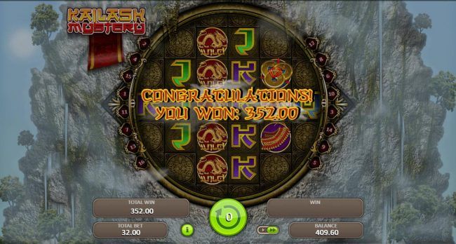 Total free spins payout 320
