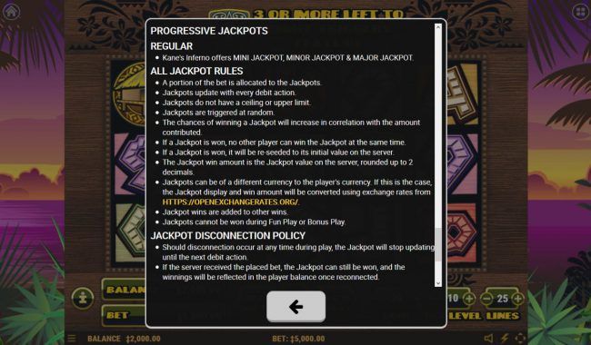 Progressive Jackpot Rules