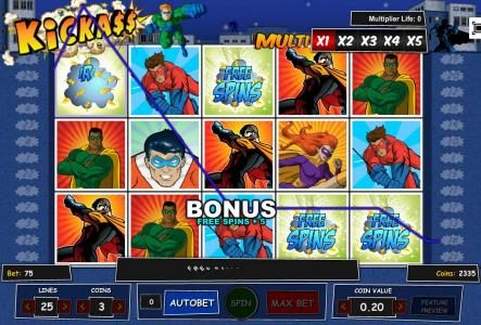 Five Free Spins Awrded