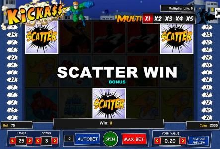 Three Scatter symbols triggers Bonus Round