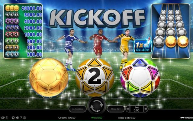 Collect gold soccer balls to win Bonus kick