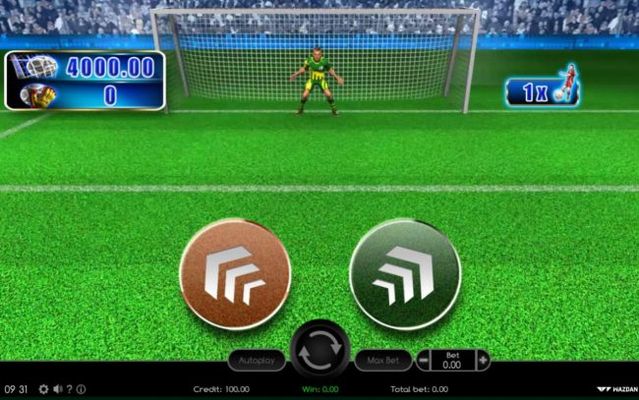 Select left or right to kick the ball and score a big win
