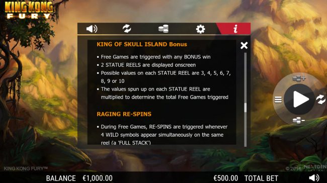 King of Skull Island Bonus
