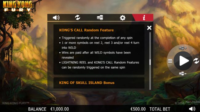 Kong&#039;s Call Random Feature