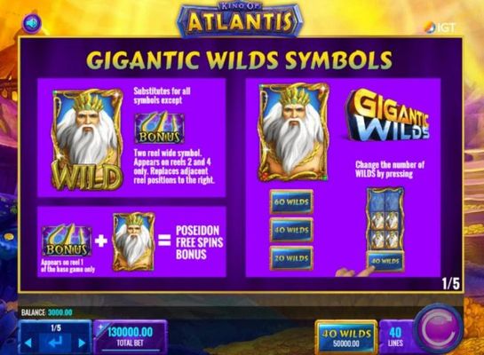 Gigantic Wilds Symbol Rules