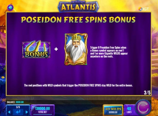 Poseidon Free Spins Bonus Rules