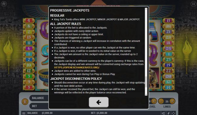 Progressive Jackpot Rules