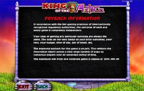 payback information