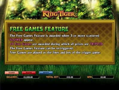 free games feature game rules