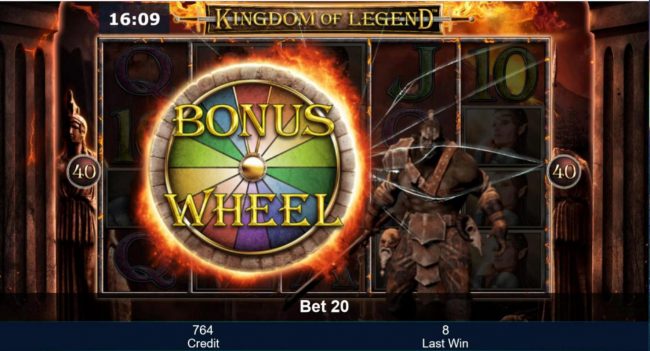 Orc Bonus triggers the Bonus Wheel feature.