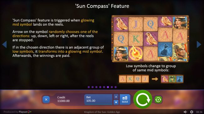 Sun Compass Feature