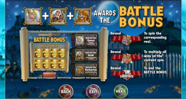 Battle Bonus Game Rules