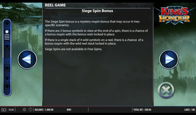 Bonus Game Rules