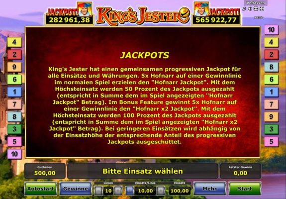 Jackpots Rules