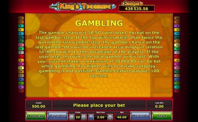 Gamble Feature Rules