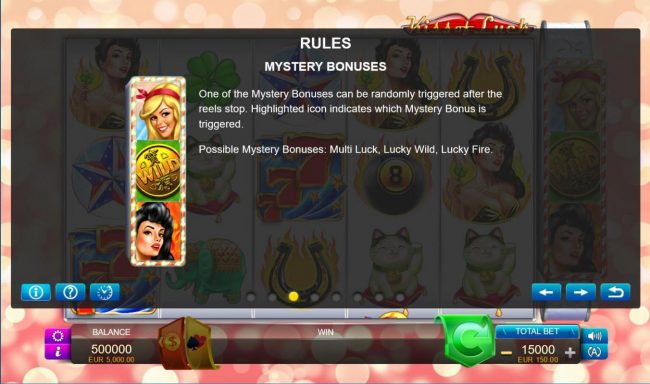 Mystery Bonuses Rules