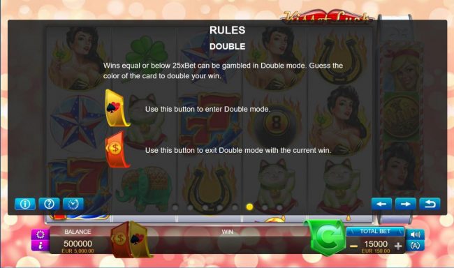 Double Up Gamble Feature Rules