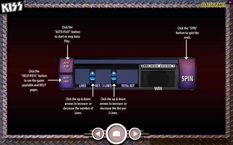 Classic panel layout description.