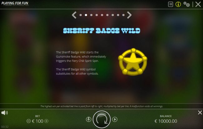 Sheriff Badge Wild Rules