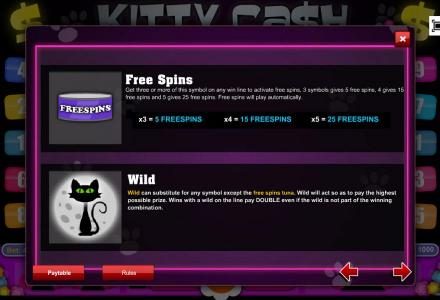 Free Spins and Wild Symbol Game Rules