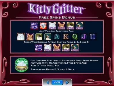 free spins bonus wild symbols and rules