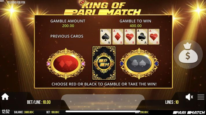 Red or Black Gamble Feature