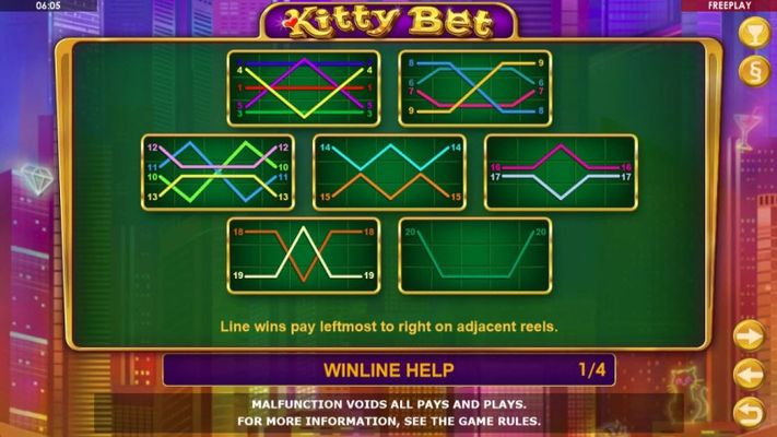 Kitty Bet :: Paylines 1-20