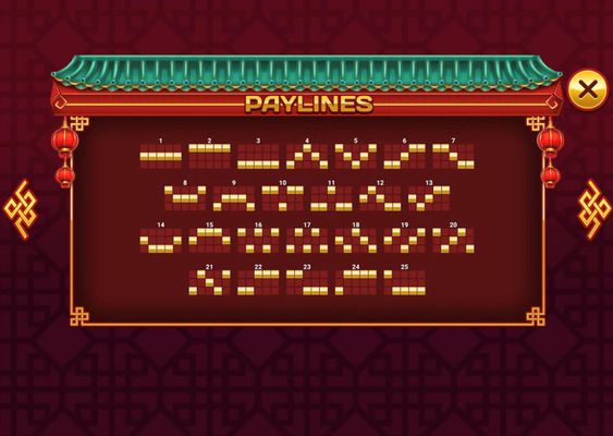 Paylines 1-25