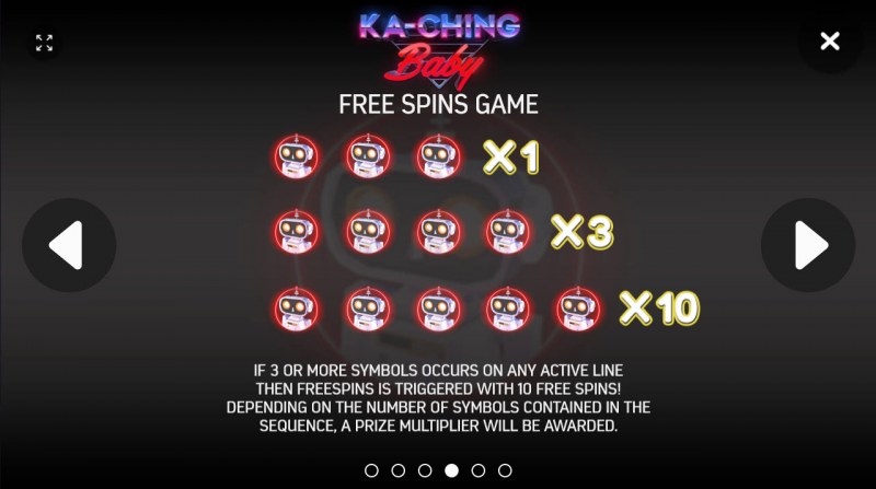 Ka-Ching Baby :: Free Spins Rules