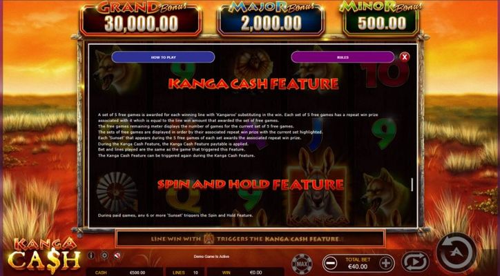 Kanga Cash Feature