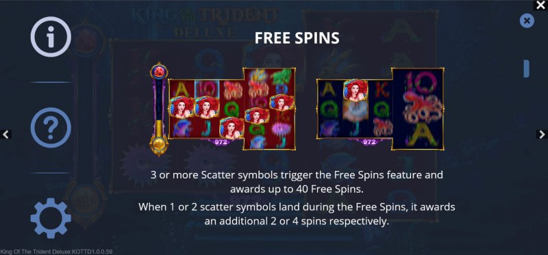 King of the Trident Deluxe :: Free Spin Feature Rules
