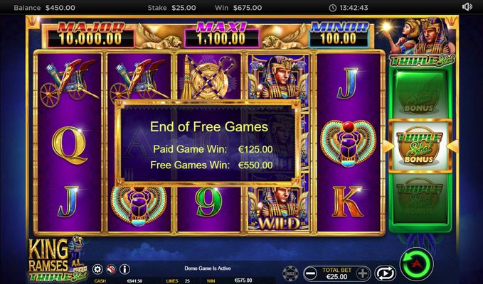 King Ramses :: Total free spins payout