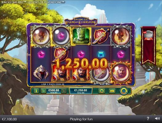 Wild Drop feature triggers multiple winning pay lines