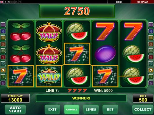 A winning 4 of a kind