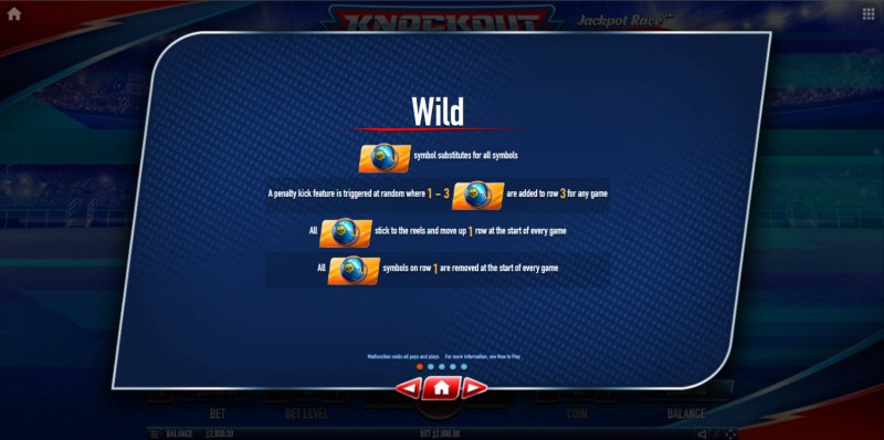 Knockout Football Rush :: Wild Symbol Rules