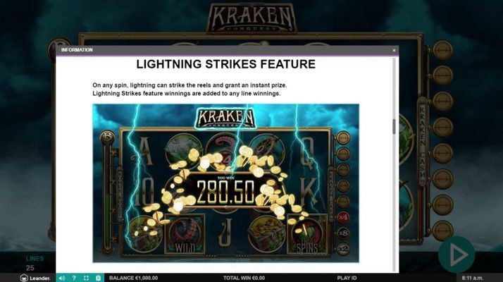 Kraken Conquest :: Lightning Strike Feature
