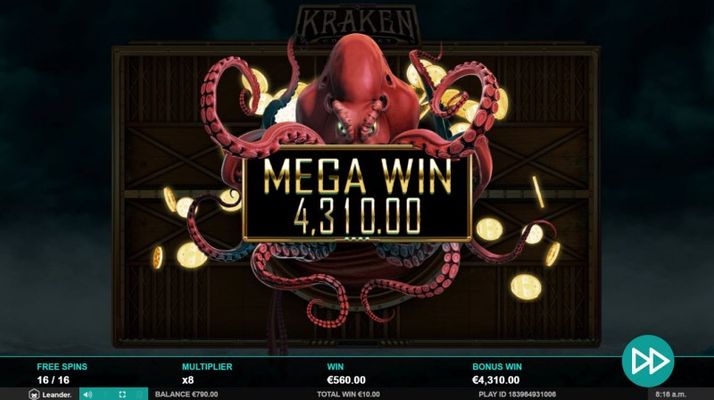 Total free spins payout