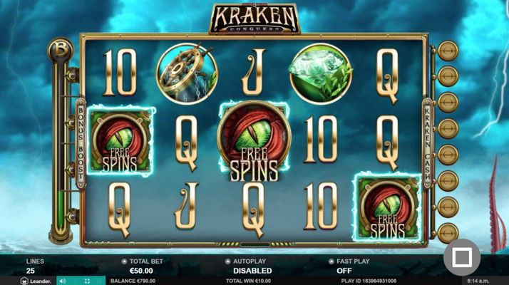 Scatter symbols triggers the free spins feature