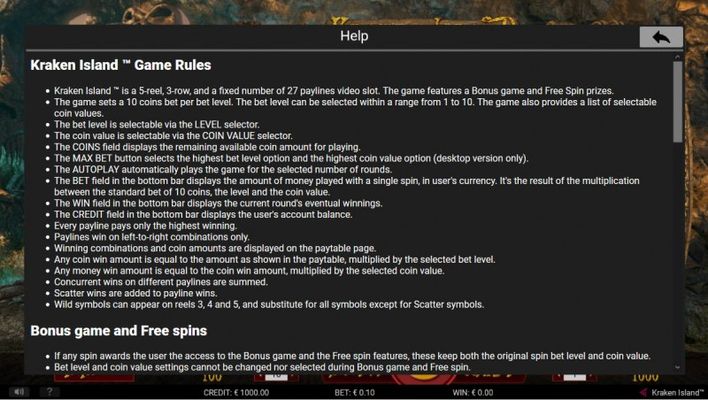 Kraken Island :: General Game Rules