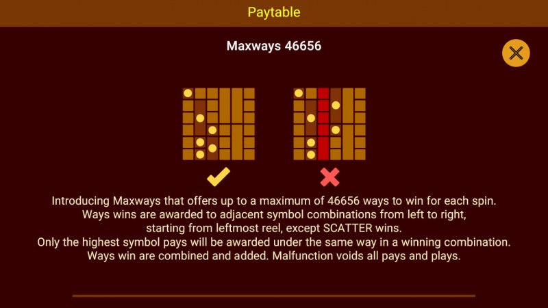 Kungfu Dragon Maxways :: Up to 46656 Ways to Win