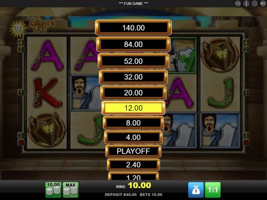 Ladder Gamble Feature Game Board