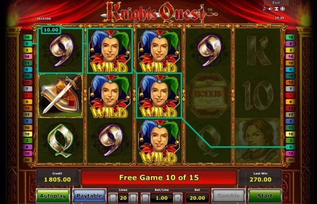 Multiple winning paylines