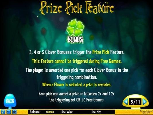 Prize Pick Feature Rules