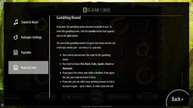 Gamble Feature Rules