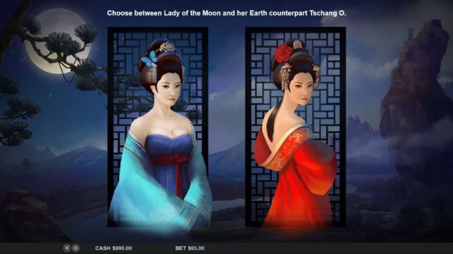 Choose between Lady of the Moon and her Earth counterpart Tschang O.