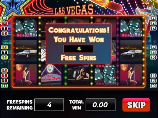 Scatter win triggers the free spins feature