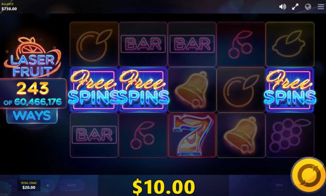 Scatter win triggers the free spins feature