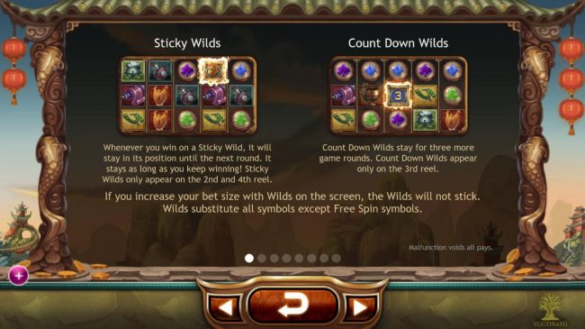 Sticky and Count Down Wilds Rules