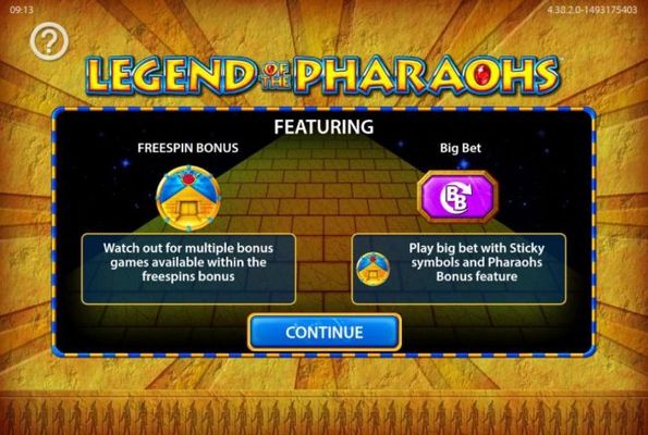 Game features include: Free Spins and Big Bet Feature.
